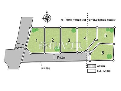 区画図:【3号地】全体区画図 【西東京市中町4丁目】 区画図:【3号地】全体区画図 【西東京市中町4丁目】