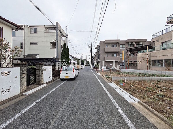 接道状況および現場風景　【練馬区中村2丁目】