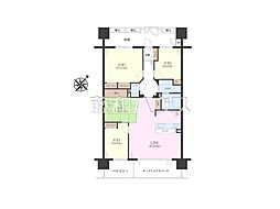 グランシティレイディアントアクアヴィータ 4LDKの間取図画像