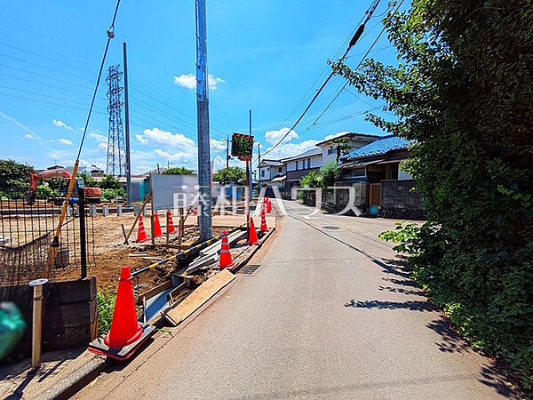 接道状況および現場風景　【武蔵村山市残堀1丁目】