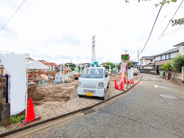 接道状況および現場風景　【武蔵村山市残堀1丁目】