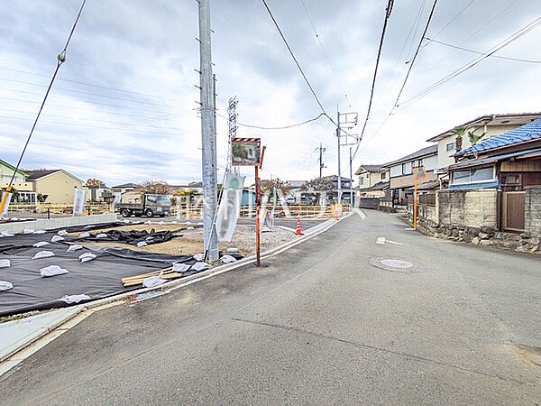 接道状況および現場風景　【武蔵村山市残堀1丁目】