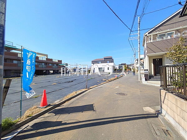 接道状況および現場風景　【三鷹市牟礼1丁目】
