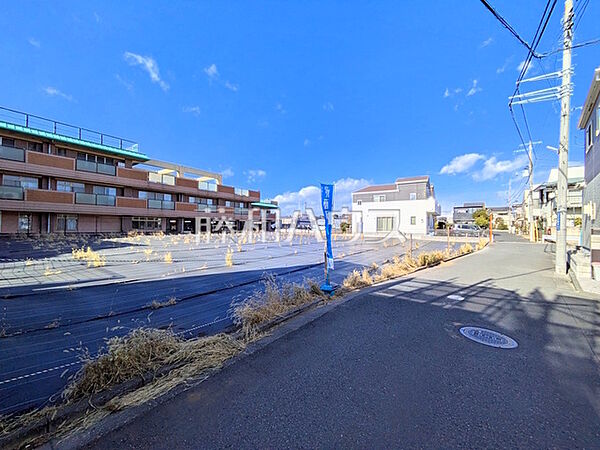 接道状況および現場風景　【三鷹市牟礼1丁目】