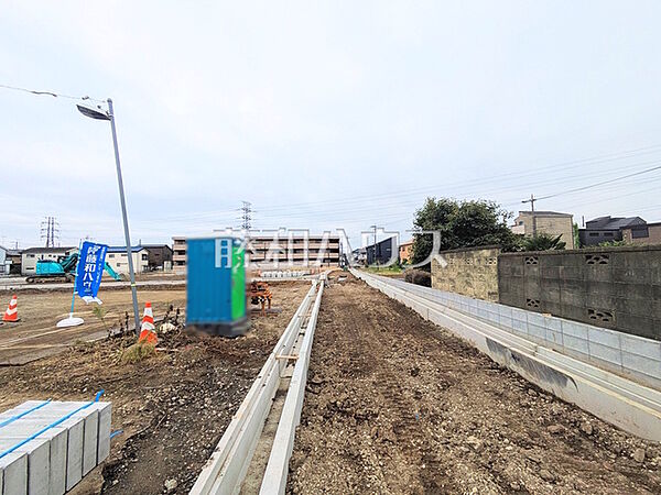 接道状況および現場風景　【志木市中宗岡1丁目】