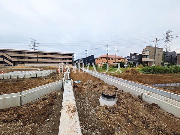 接道状況および現場風景　【志木市中宗岡1丁目】