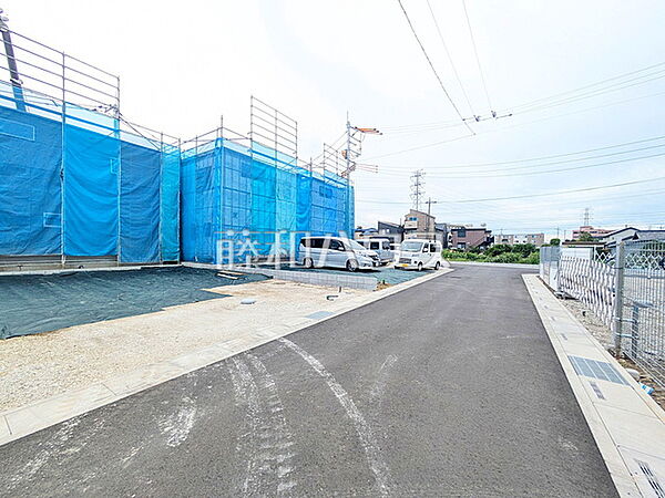 接道状況および現場風景　【志木市中宗岡1丁目】