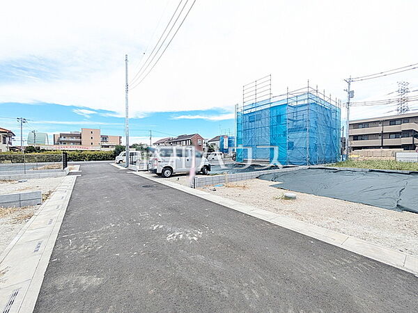 接道状況および現場風景　【志木市中宗岡1丁目】