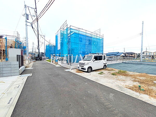 接道状況および現場風景　【志木市中宗岡1丁目】