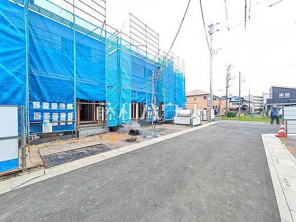 接道状況および現場風景　【志木市中宗岡1丁目】