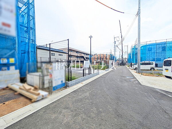 接道状況および現場風景　【志木市中宗岡1丁目】