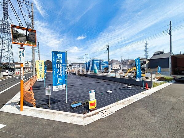 現場風景【国立市東3丁目】 建物のプレゼンをさせていただきますので、実際の完成イメージを思い描いていただくことができます。お気軽にお問合せ下さい