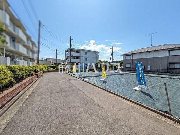 接道状況および現場風景　【立川市柴崎町1丁目】