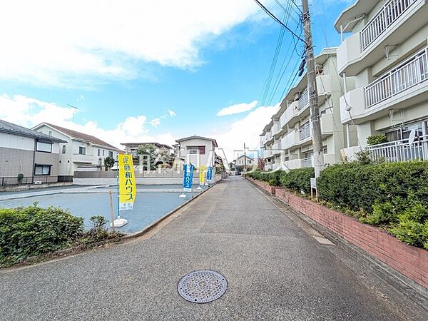 接道状況および現場風景　【立川市柴崎町1丁目】