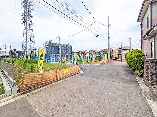 接道状況および現場風景　【立川市若葉町2丁目】