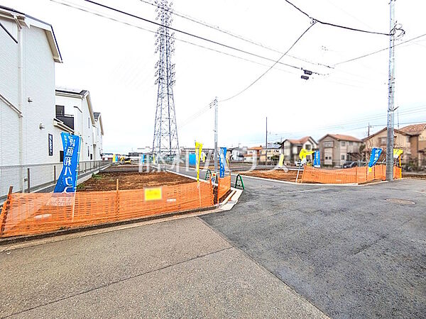 接道状況および現場風景　【立川市若葉町2丁目】