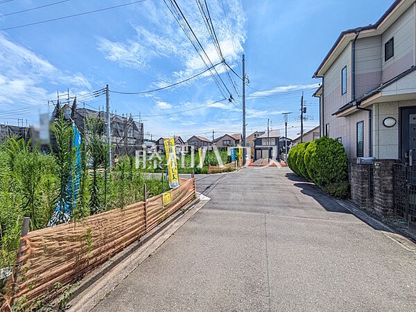 接道状況および現場風景　【立川市若葉町2丁目】
