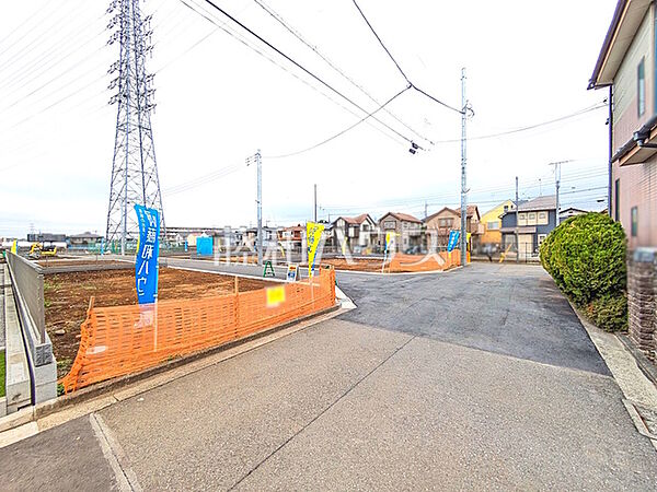 接道状況および現場風景　【立川市若葉町2丁目】
