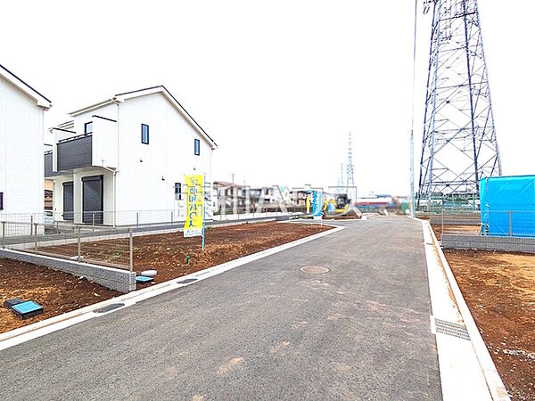 接道状況および現場風景　【立川市若葉町2丁目】