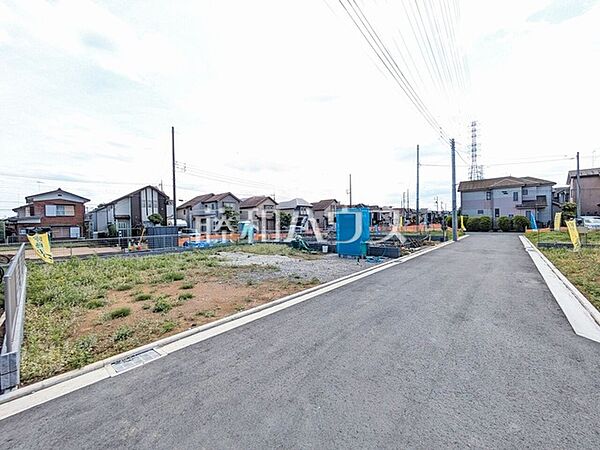 接道状況および現場風景　【立川市若葉町2丁目】