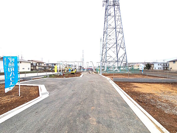 接道状況および現場風景　【立川市若葉町2丁目】
