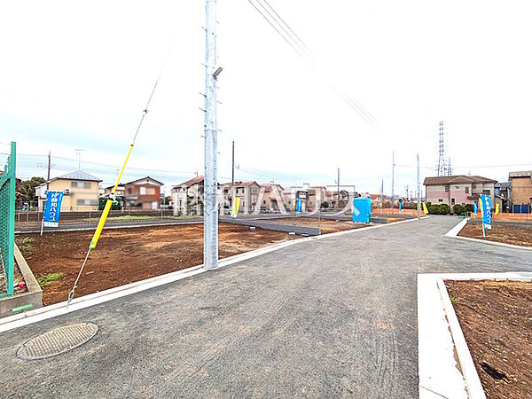 接道状況および現場風景　【立川市若葉町2丁目】