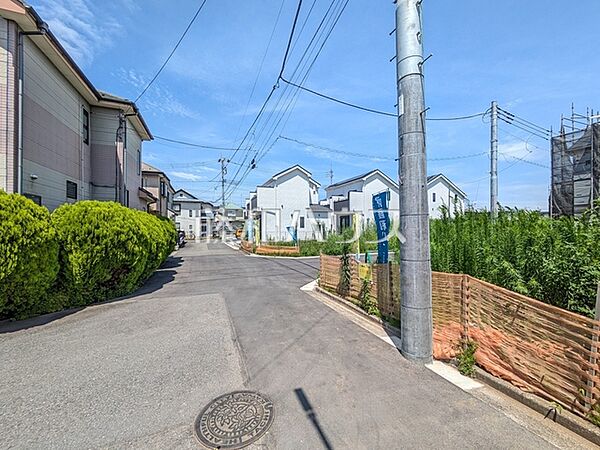 接道状況および現場風景　【立川市若葉町2丁目】