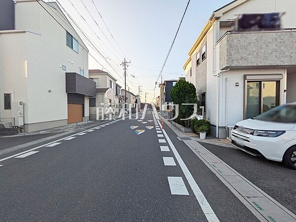接道状況および現場風景　【志木市中宗岡5丁目】