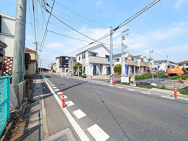 接道状況および現場風景　【志木市中宗岡5丁目】
