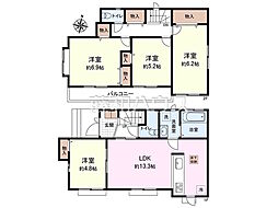 東村山市本町3丁目　中古戸建 4LDKの間取り