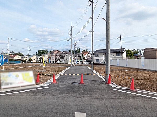 接道状況および現場風景　【立川市砂川町4丁目】