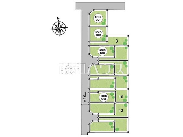 全体区画図 【小平市小川町2丁目】