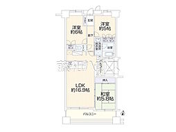 間取図画像 3LDK