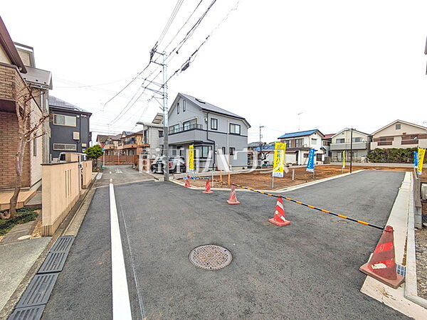 接道状況および現場風景　【立川市栄町2丁目】