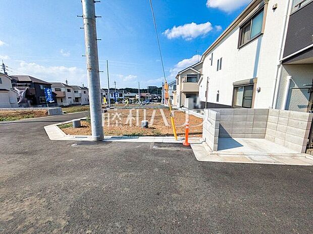 10号棟　接道状況および現場風景　【清瀬市中里4丁目】