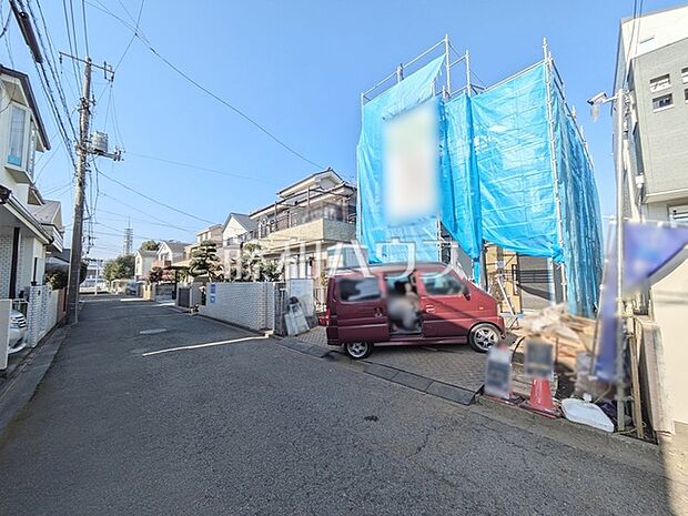 接道状況および現場風景 【西東京市西原町5丁目】