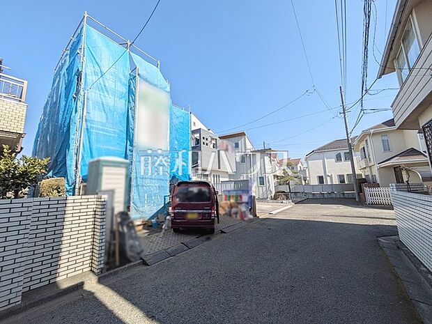 接道状況および現場風景 【西東京市西原町5丁目】