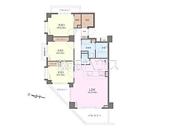 グーディッシュ千歳船橋 3LDKの間取図画像