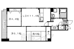 サン・ユーII 9階3LDKの間取り