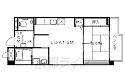 洛和ホーム　音羽の里 4階1LDKの間取り