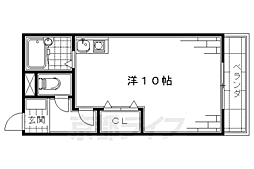 ファルコン 1階1Kの間取り