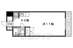 近鉄京都線 向島駅 徒歩5分の賃貸マンション 1階1Kの間取り