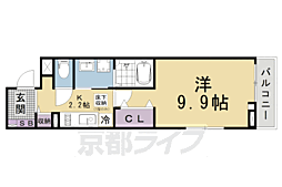 アリエッタ 2階1Kの間取り