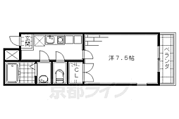 ＡＮＴＩＫ・ＫＯＴＡ 2階1Kの間取り