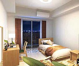 京都市営烏丸線 十条駅 徒歩3分の賃貸マンション 6階1Kのリビング/ダイニング