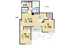 マンテン　ラ　スエルテ 2階2LDKの間取り