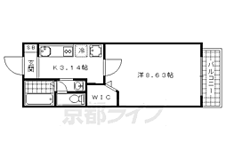 Ｒｅｓａｎａ　山科 1階1Kの間取り
