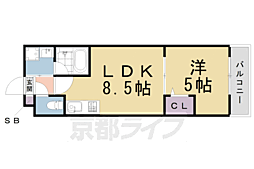 ＣＵＯＲＥｔａｋｅｄａ 3階1LDKの間取り
