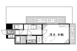メゾン・ノーブル 6階1Kの間取り