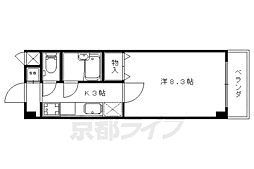 フォーシーズンズ 1Kの間取図画像